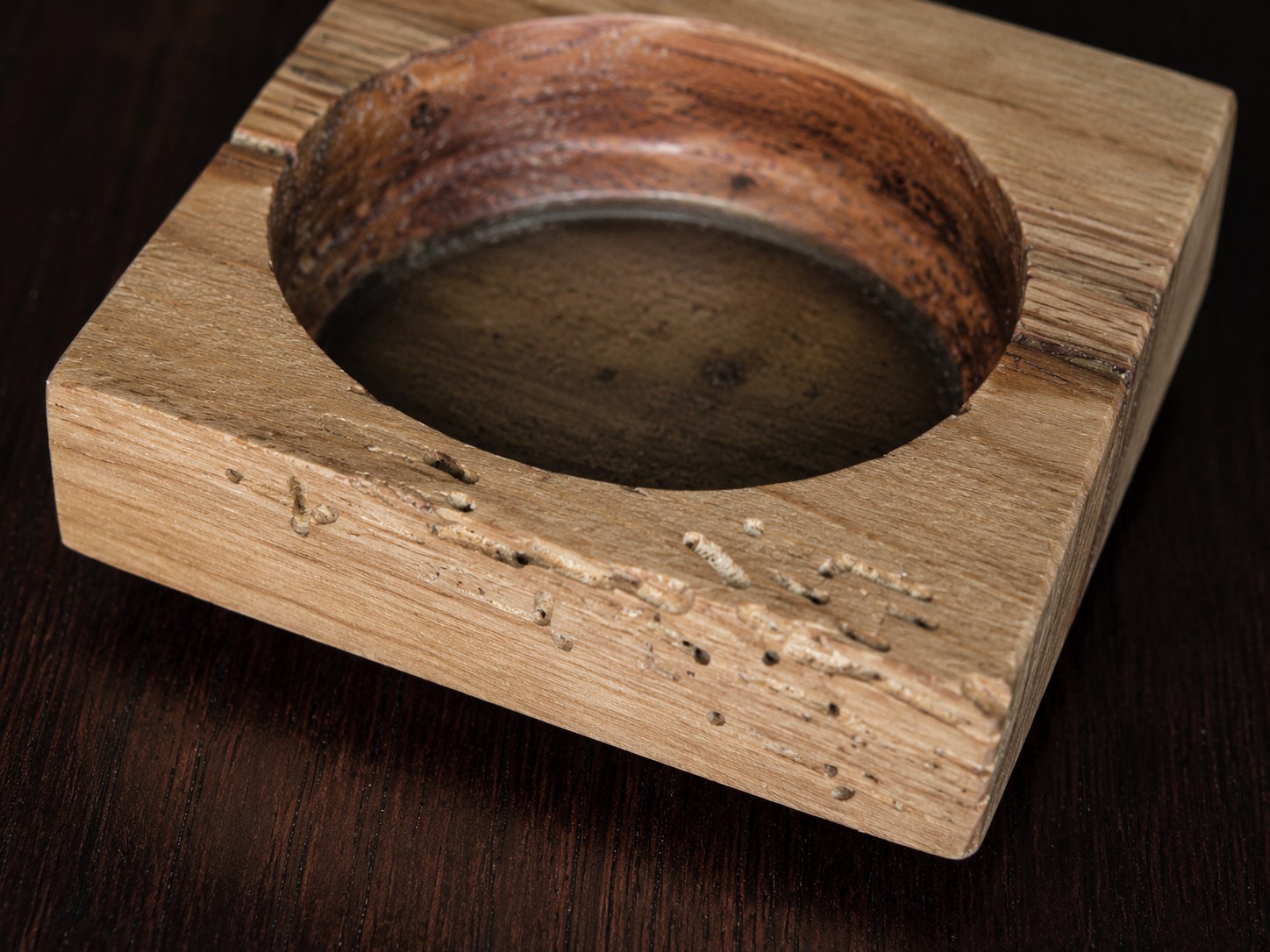 Detail — pear wood block