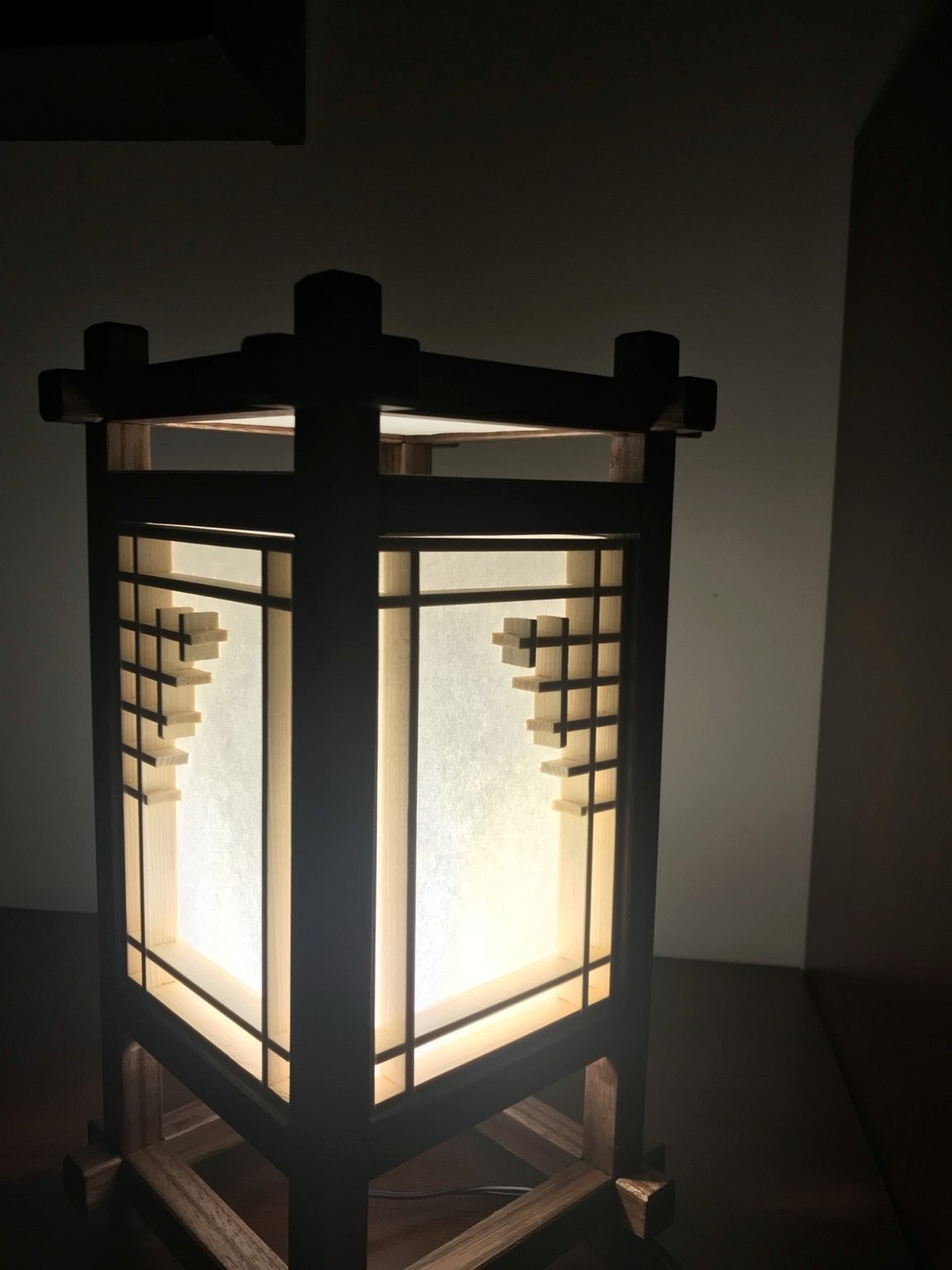 Light through paper panel