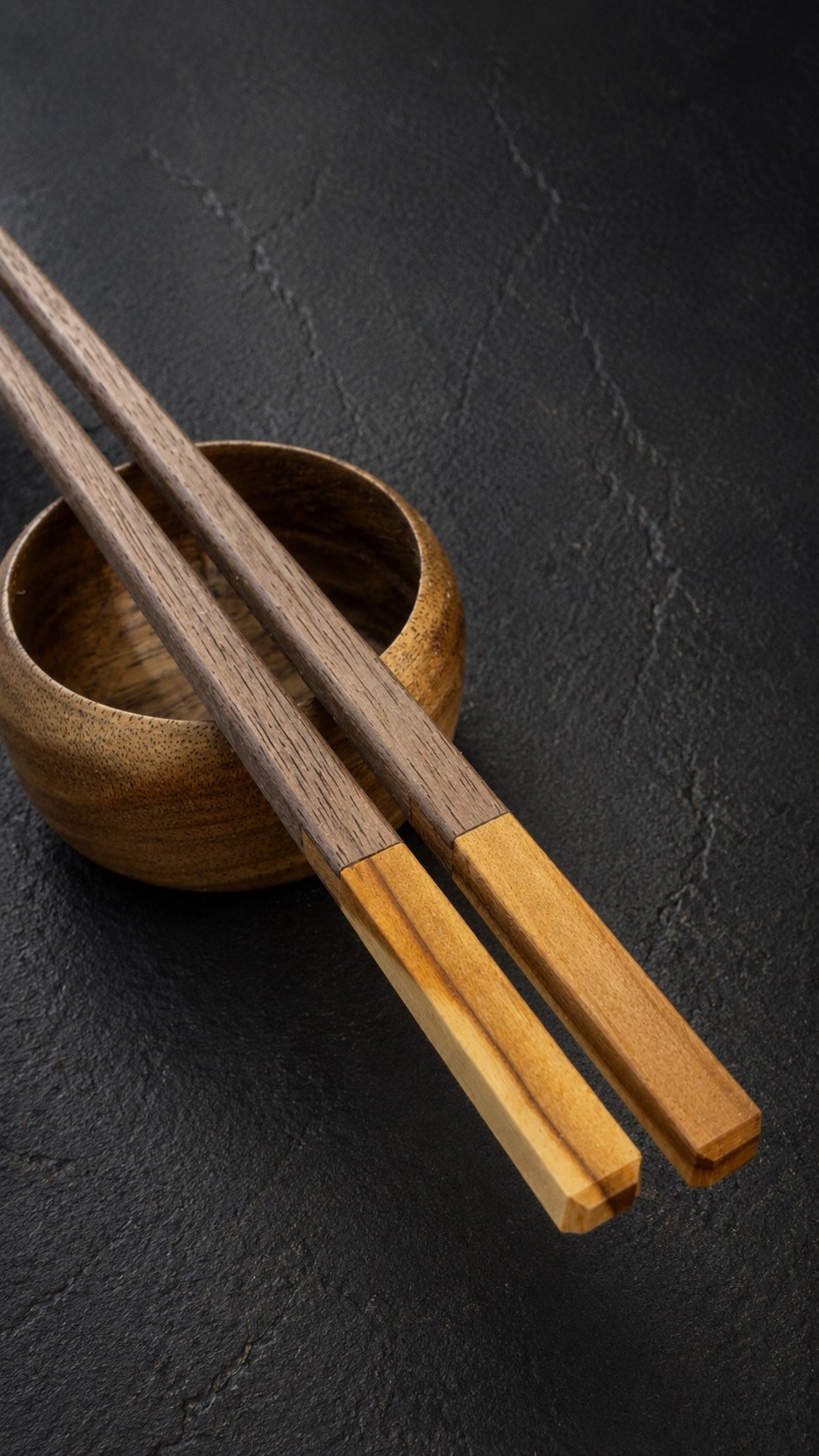 Detail — chopsticks with bowl